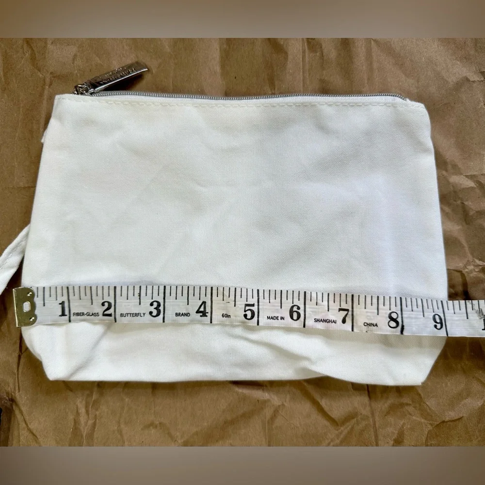 New Dolce & Gabbana Clear Tote with Blue Floral Trim and White Pouch - Picture 8 of 16